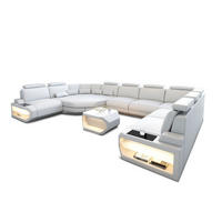 LEDERSOFA Asti L - Weiß, Leder (427/93/280cm) - Sofa Dreams