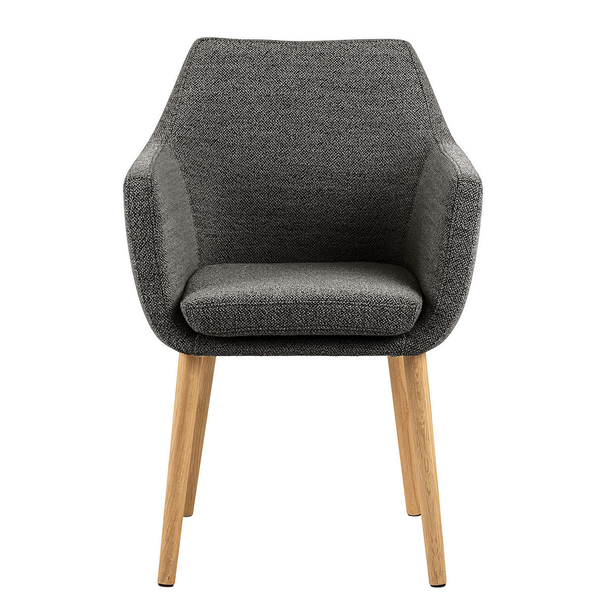 ARMLEHNENSTUHL - Anthrazit, Textil (58/84/58cm) - home24