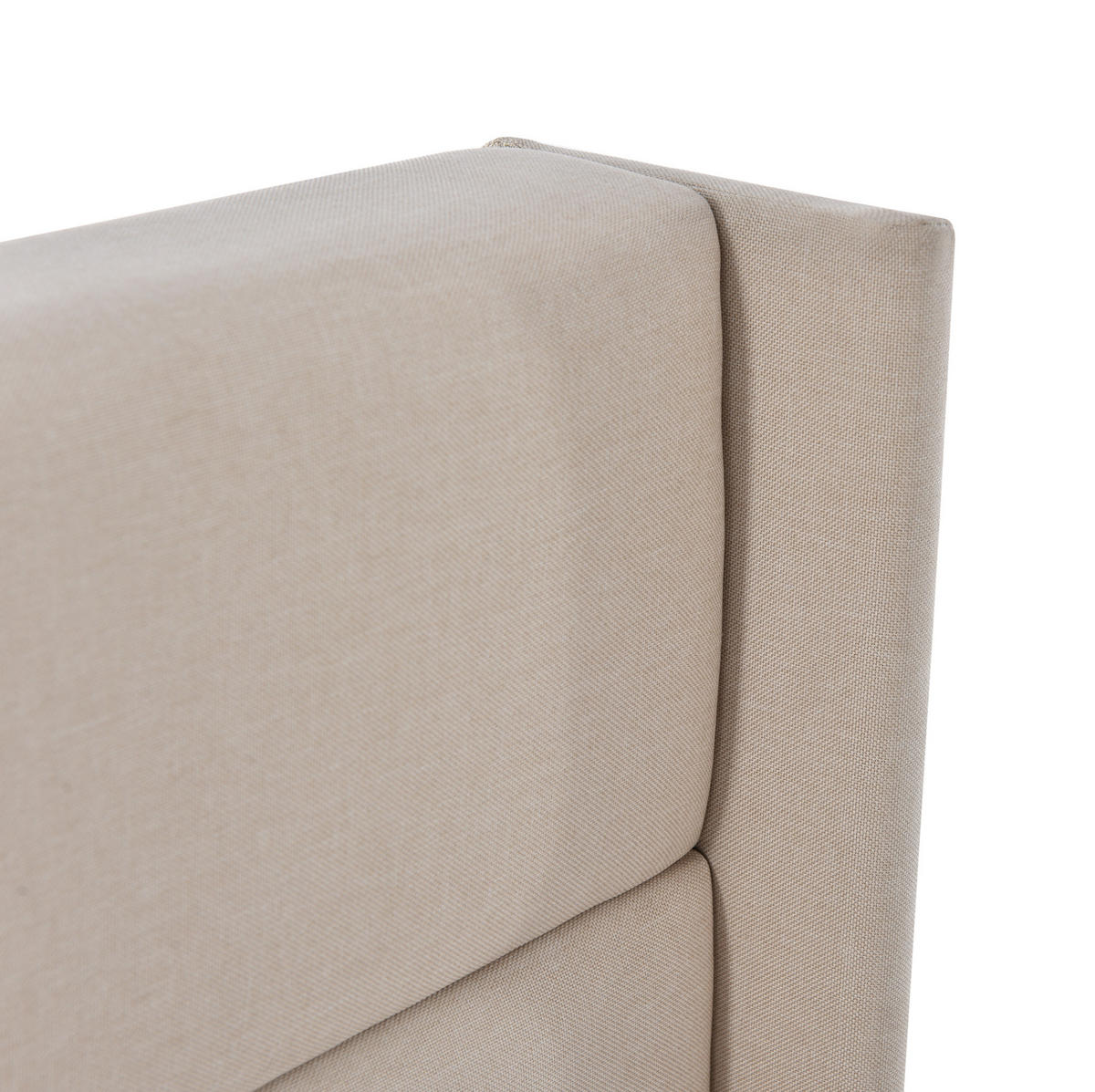 POLSTERBETT 180/200 cm Beige aus Leinen mit Stauraum - Beige, Textil (180/200cm) - OKMYHOME