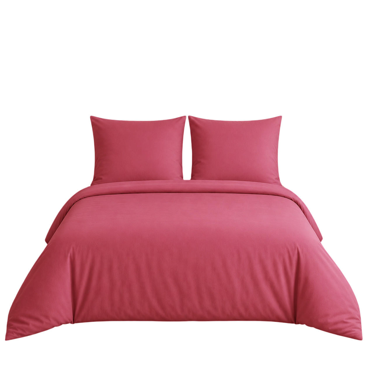BETTWÄSCHE 3-teilig 200/200 cm UNI ROSA - Rosa, Textil (200/200cm) - ROLFNERS