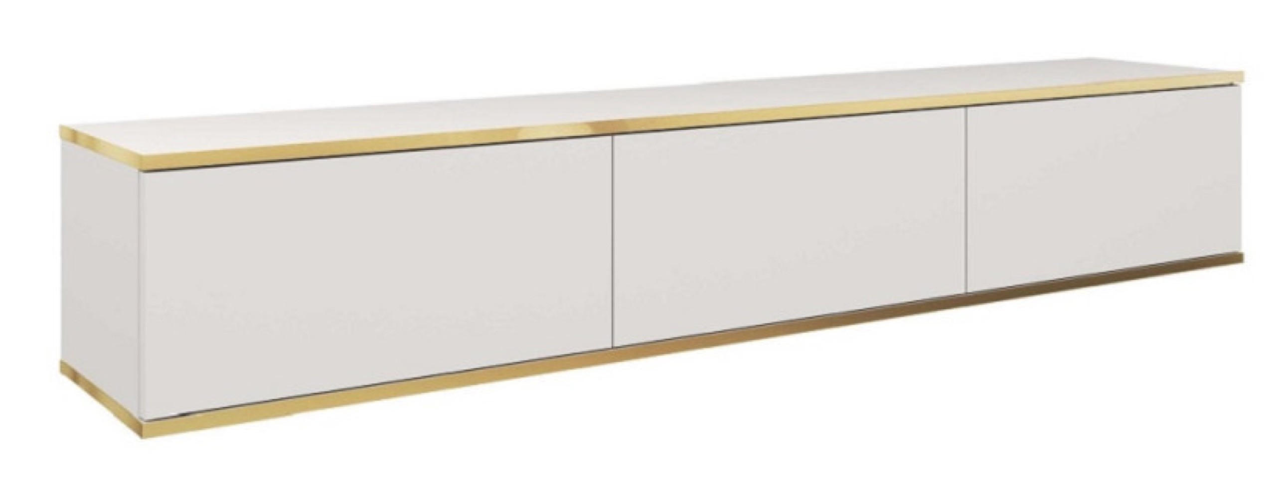 TV-LOWBOARD Weiß POLO Hängend 175 cm 175x32x30 cm Aus Holzwerkstoff - Weiß, Holzwerkstoff (175/30/32cm) - Sepro Meble