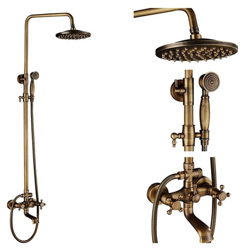 Kaket Duschsystem Bronze 20x70x20 cm