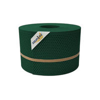 SICHTSCHUTZSTREIFEN PP Premium Gelocht 20 Prozent Streifen Grün 50m - Grün, Kunststoff (5000/19cm) - ZAUN|ZU