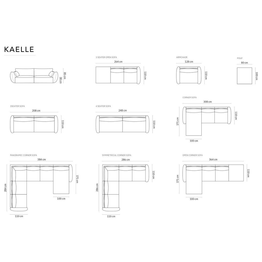 Thumbnail - Micadoni Ecksofa, Hellgrau, Textil, 5-Sitzer, L-Form, 364x171 cm, Hergestellt in Europa, Oeko-Tex®, Wohnzimmer, Sofas & ...