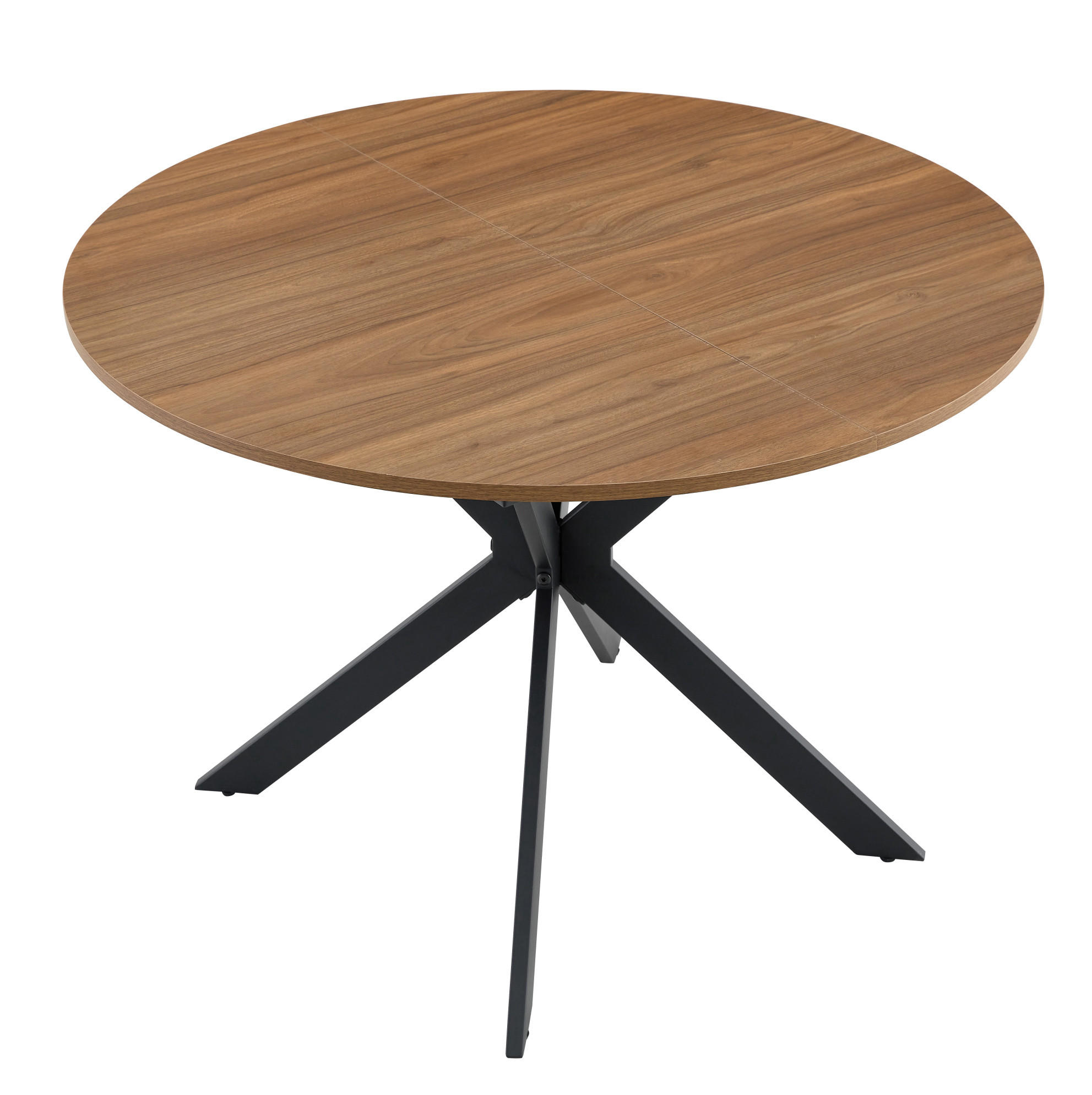 Okwish Esstisch Walnuss 137x76x137 cm