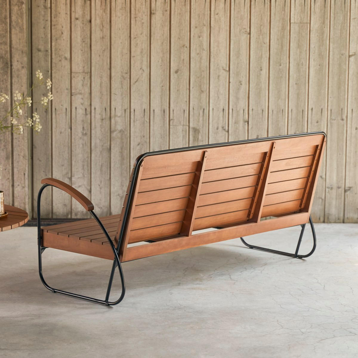 GARTENBANK Key Wood Natur aus Akazie - Naturfarben, Holz (165/77/72cm) - Tikamoon