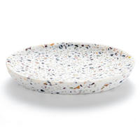SEIFENSCHALE Terrazzo Oval Harz 13,5 cm - Multicolor, Kunststoff (9.7/1.5/13.5cm)
