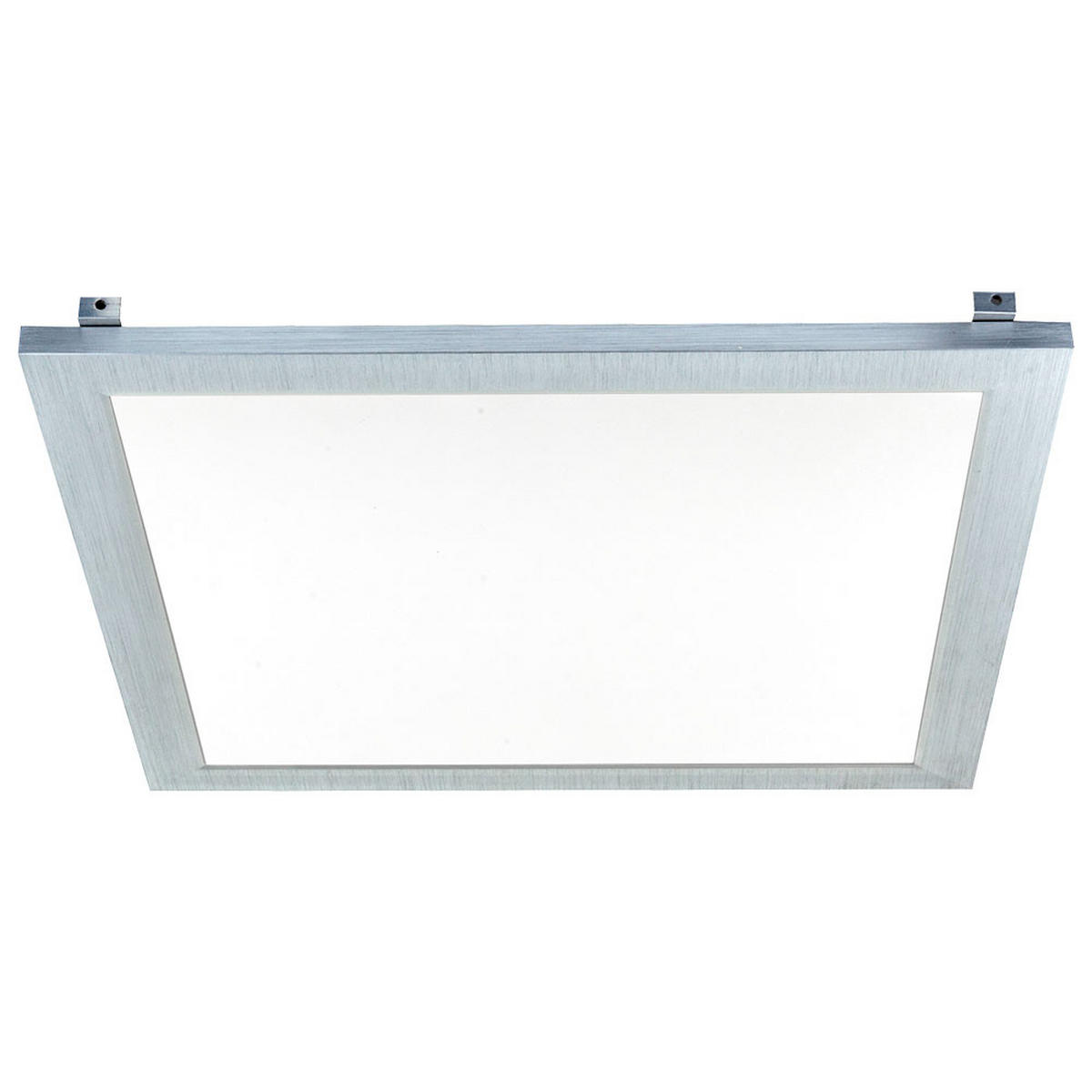 LED DECKENLEUCHTE Aluminium Silber - Silberfarben, Metall (29.9/29.9/5cm) - Globo Lighting