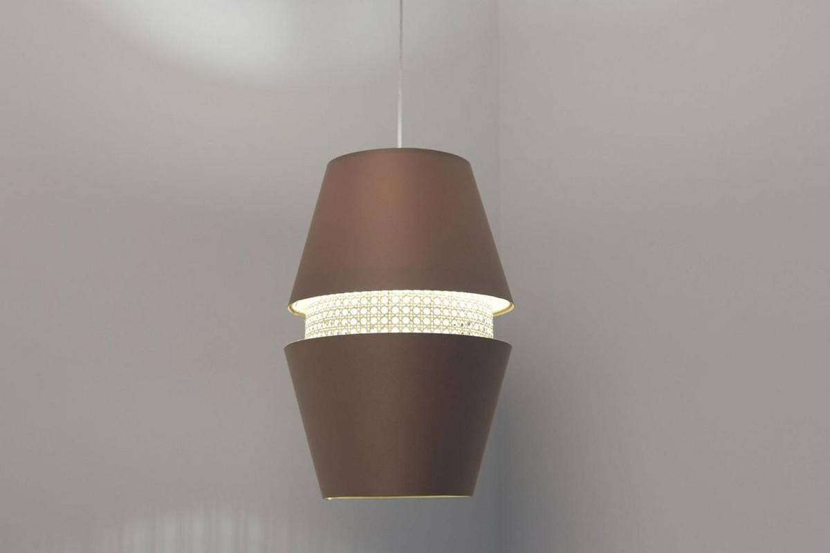 HÄNGELEUCHTE Beige 30/46 cm - Beige, Kunststoff (30/1.3/46cm) - ONZENO