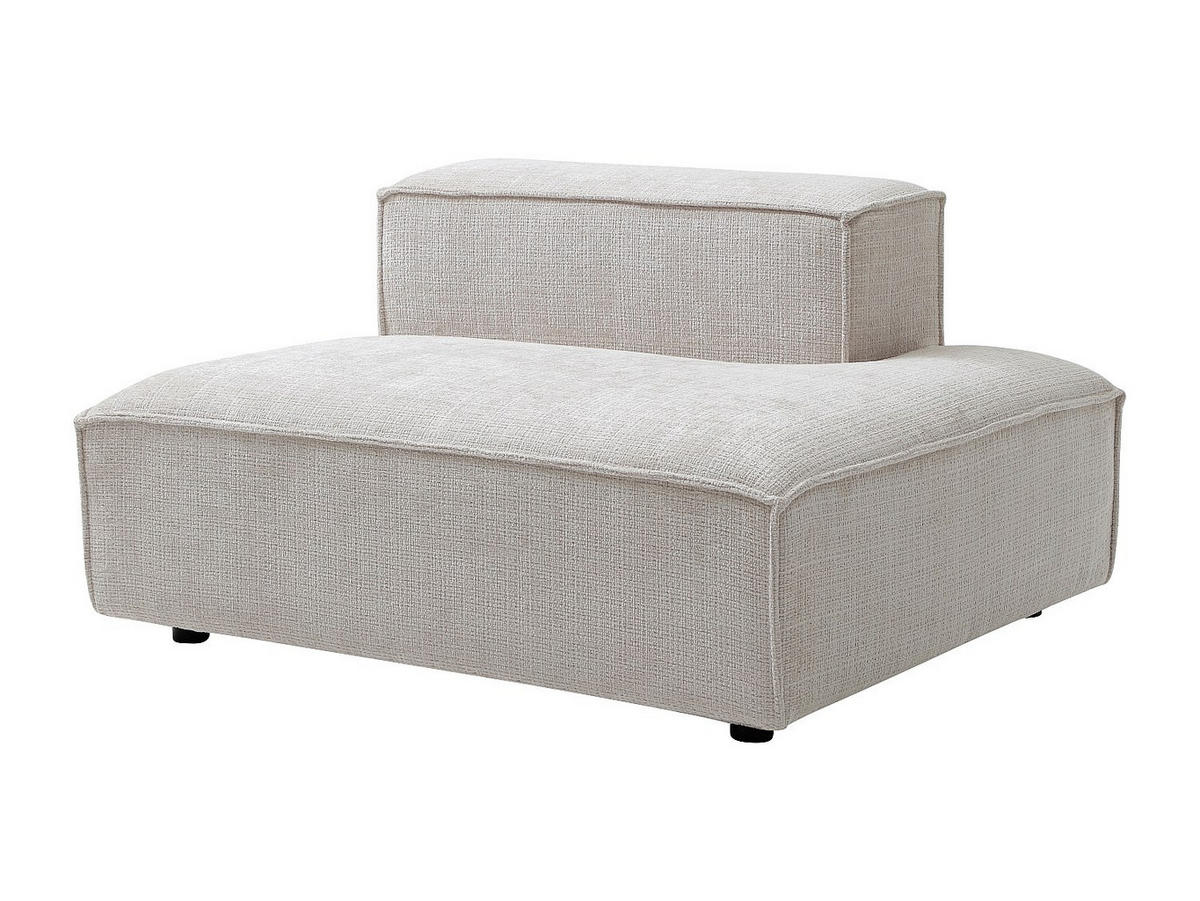 RECAMIERE ohne Schlaffunktion - 1 Person - stoff - beige Ruzolo - Beige, Textil (120/67/105cm) - Vente-Unique