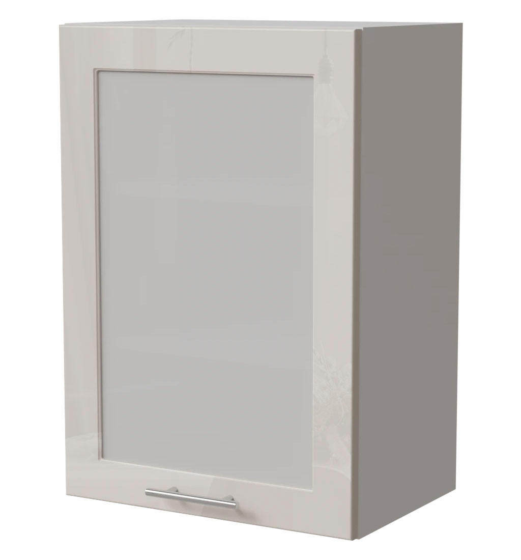 KÜCHENHÄNGESCHRANK Brerra W2S/50 Weiß / RAL 9001 creme Hochglanz 50 / 32,5 / 72cm - Creme/Weiß, Holz/Holzwerkstoff (50/72/32.5cm) - Feldmann-Wohnen