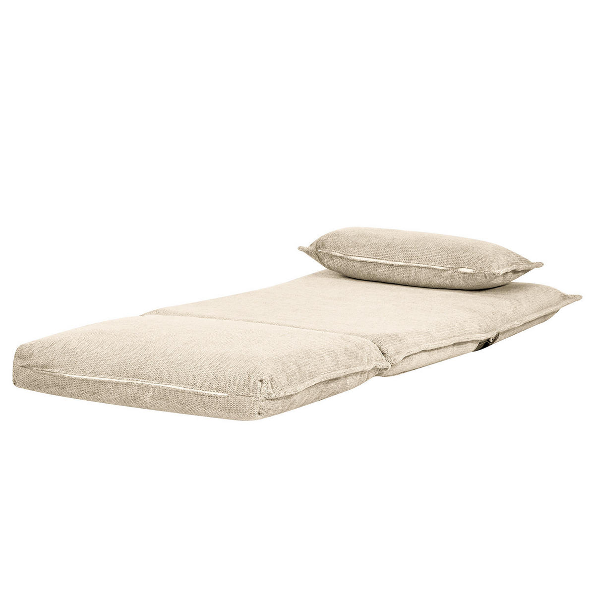 SCHLAFSESSEL - Creme, Textil/Metall (86/59/67cm) - home24