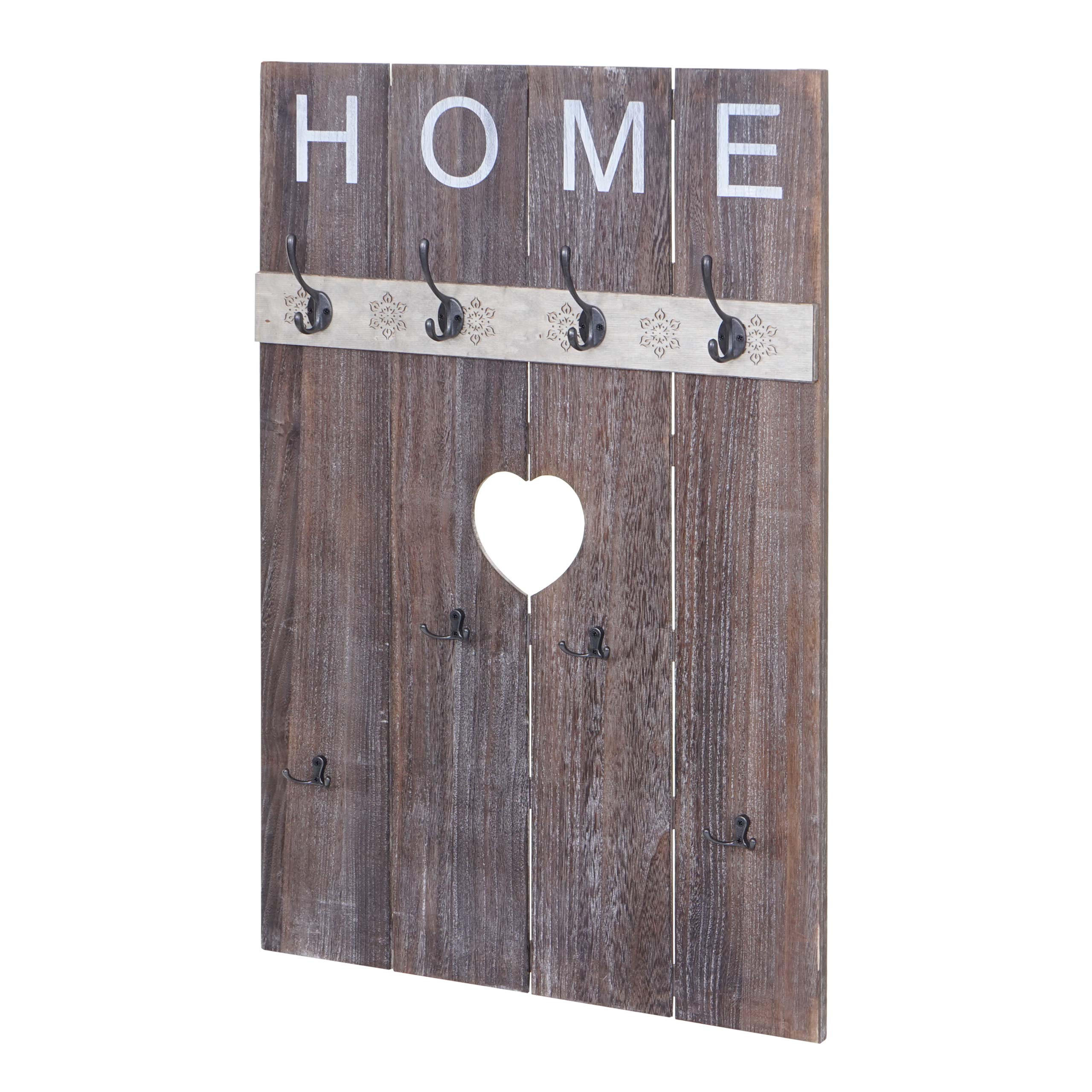 WANDGARDEROBE HOME SHABBY-LOOK Braun - Braun, Holz (60/91/8cm) - MCW