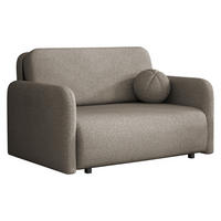 SCHLAFSOFA Viva Sun II - Hellbraun/Schwarz, Holz/Textil (130/85/103cm) - MIRJAN24