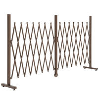 GARTENZAUN Dunkelbraun 405.0/31.0/103.0 cm - Dunkelbraun, Metall (31/103cm)