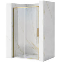 DUSCHTÜR Rea Rapid Slide 120 Gold Brush - Goldfarben, Glas (121/195cm) - REA
