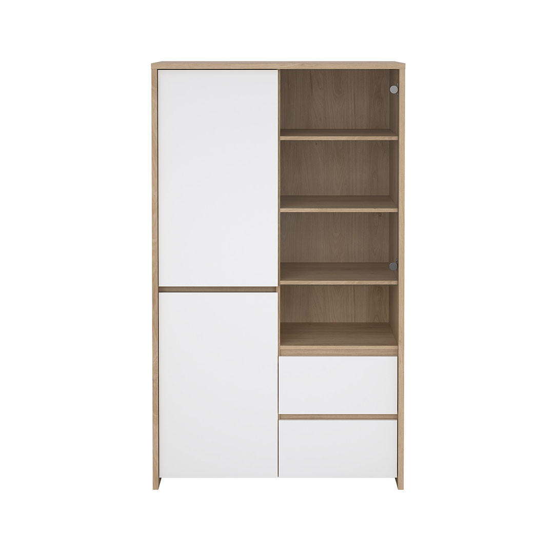 VITRINENSCHRANK, Next, Eiche, Holzwerkstoff, 100 x 49 x 171 cm - Eichefarben, Holzwerkstoff (100/171/49cm) - ebuy24