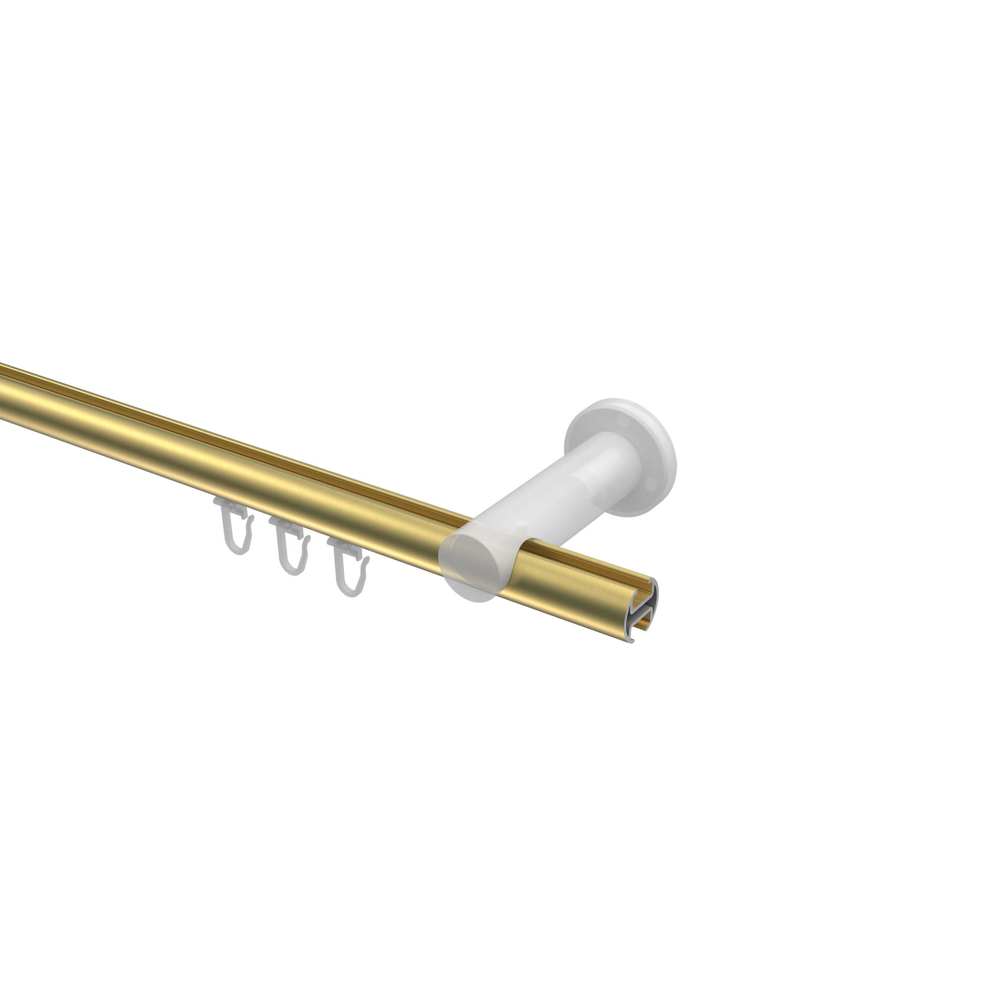 Thumbnail - Interdeco Gardinenstange, Messing, Gold, Metall, 280 cm, Wohntextilien, Gardinen & Vorhänge, Gardinen-Stangen