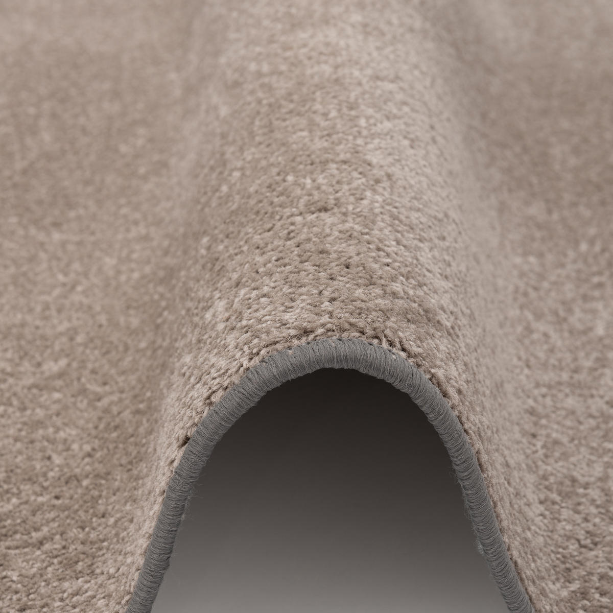 TREND VELOURS TEPPICH JOY - Taupe, Textil (100/200cm) - Snapstyle