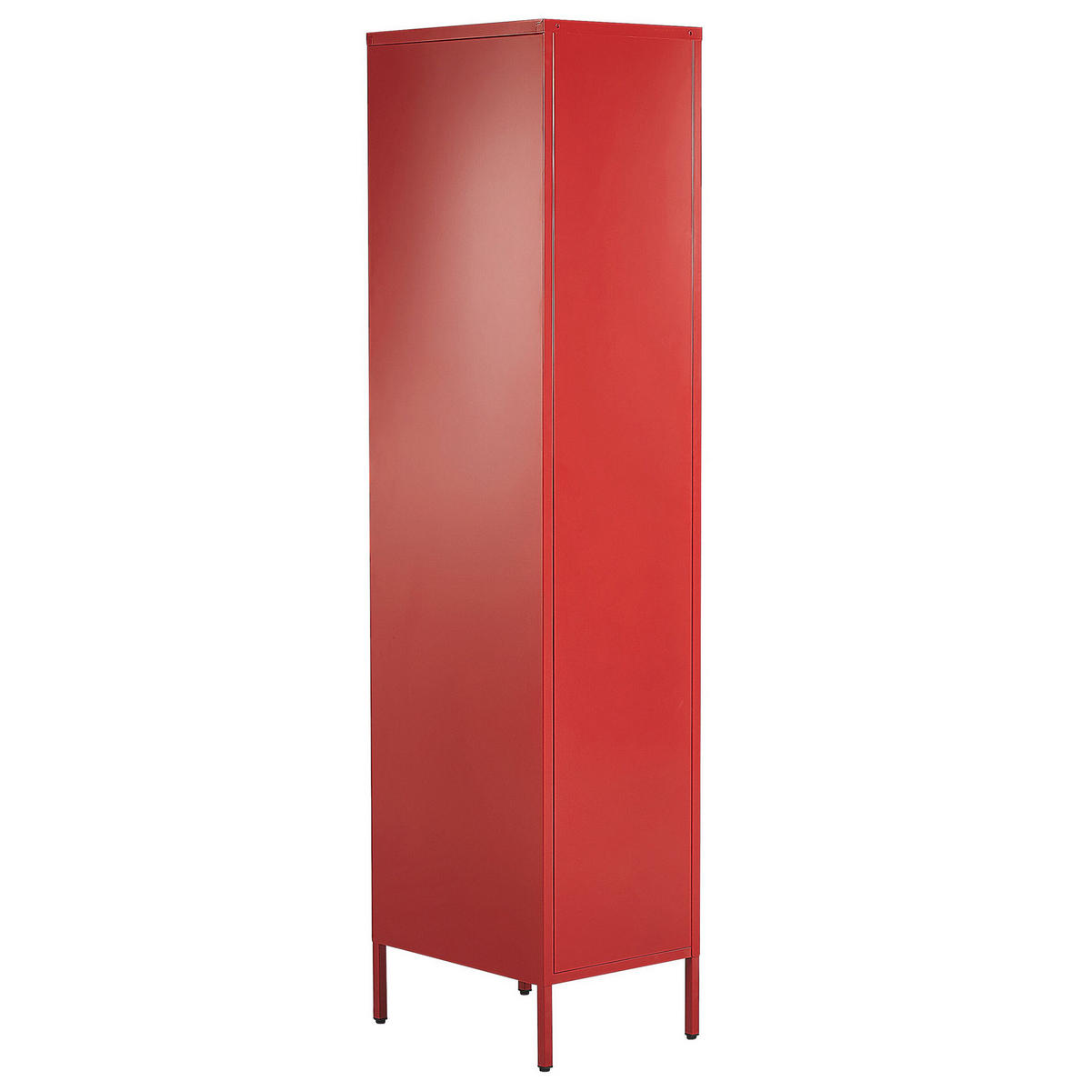 GARDEROBENSCHRANK rot Frome - Rot, Metall (38/185/50cm) - Beliani