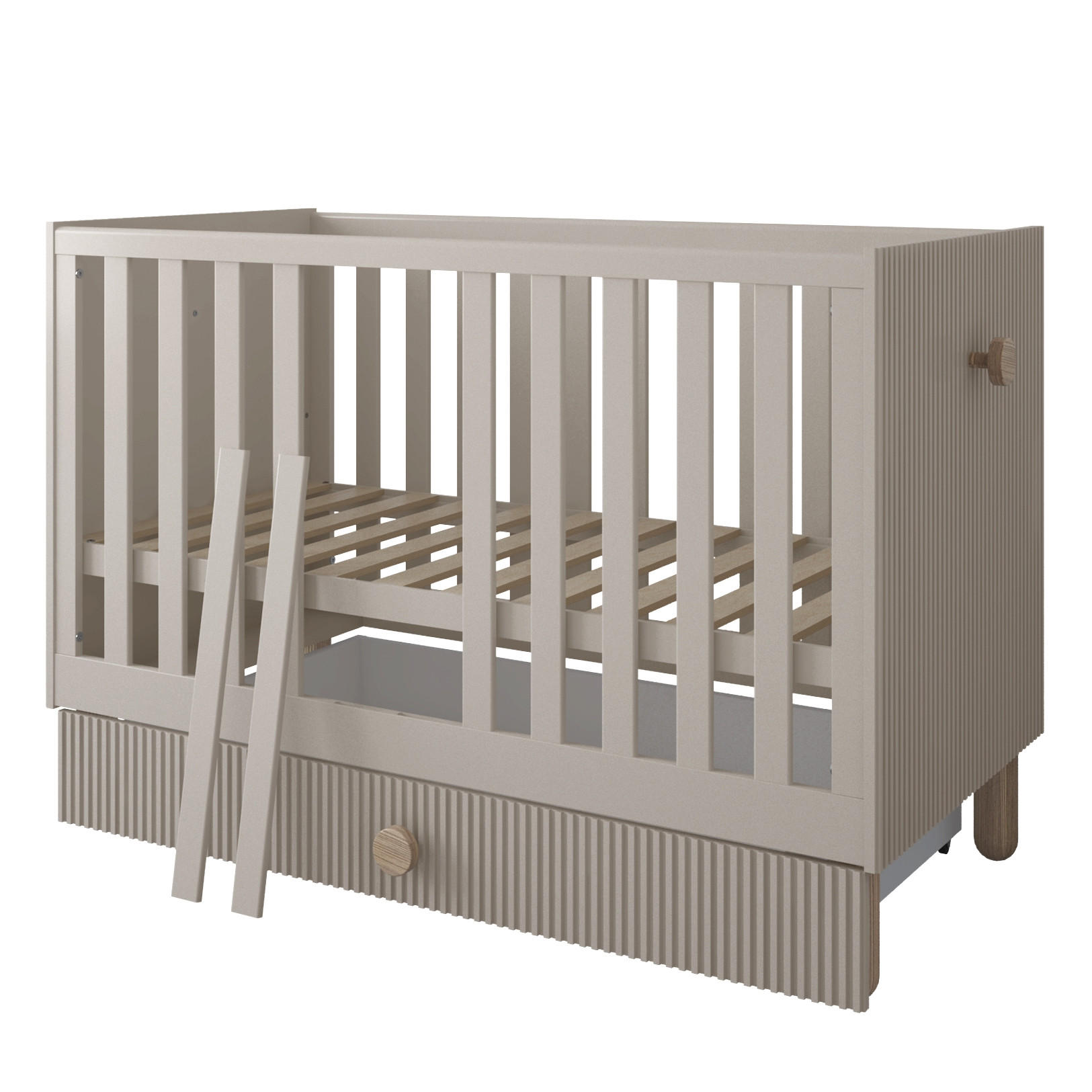 kiki design Gitterbett Beige 60x120 cm