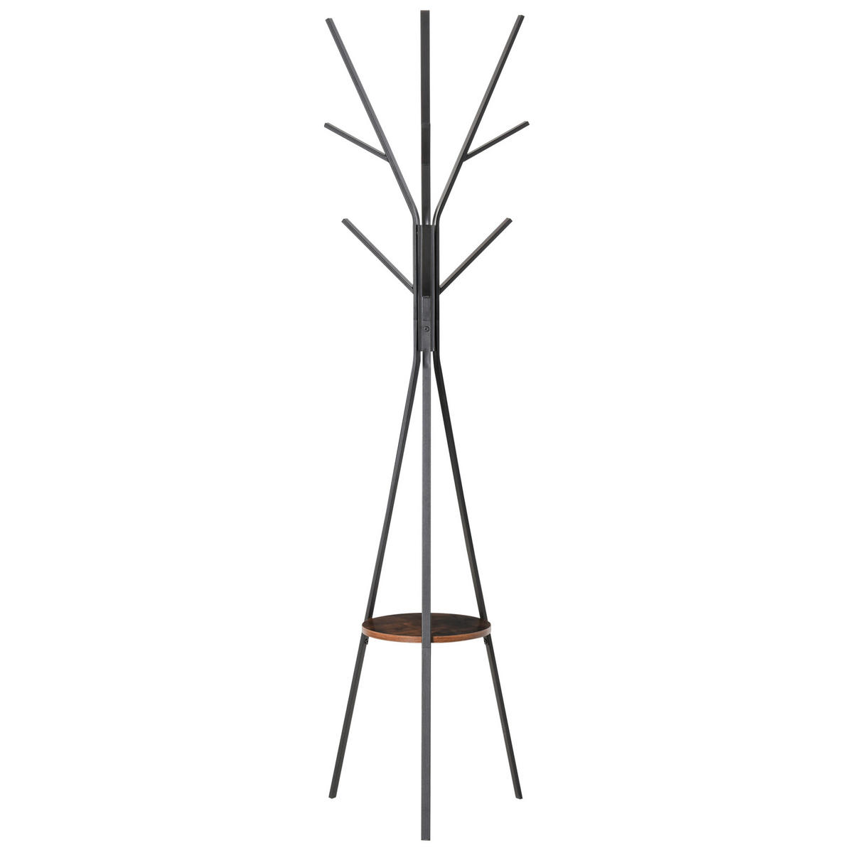 GARDEROBENSTÄNDER DE-09599 Braun - Braun, Metall (45/180/45cm) - ComfortXL
