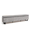 TV-SCHRANK Lowboard, zementgrau, 240/35/57cm - Grau, Holzwerkstoff (240/57/35cm) - Skraut Home