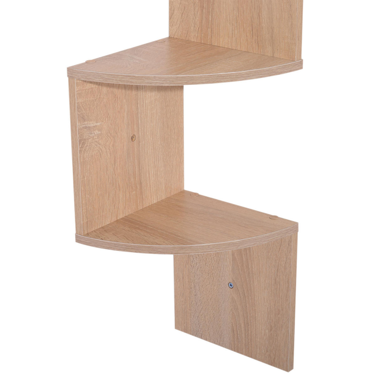 ECKREGAL in Eiche hell 20/20/126 cm - Beige, Holz (20/126/20cm) - PANGIVO