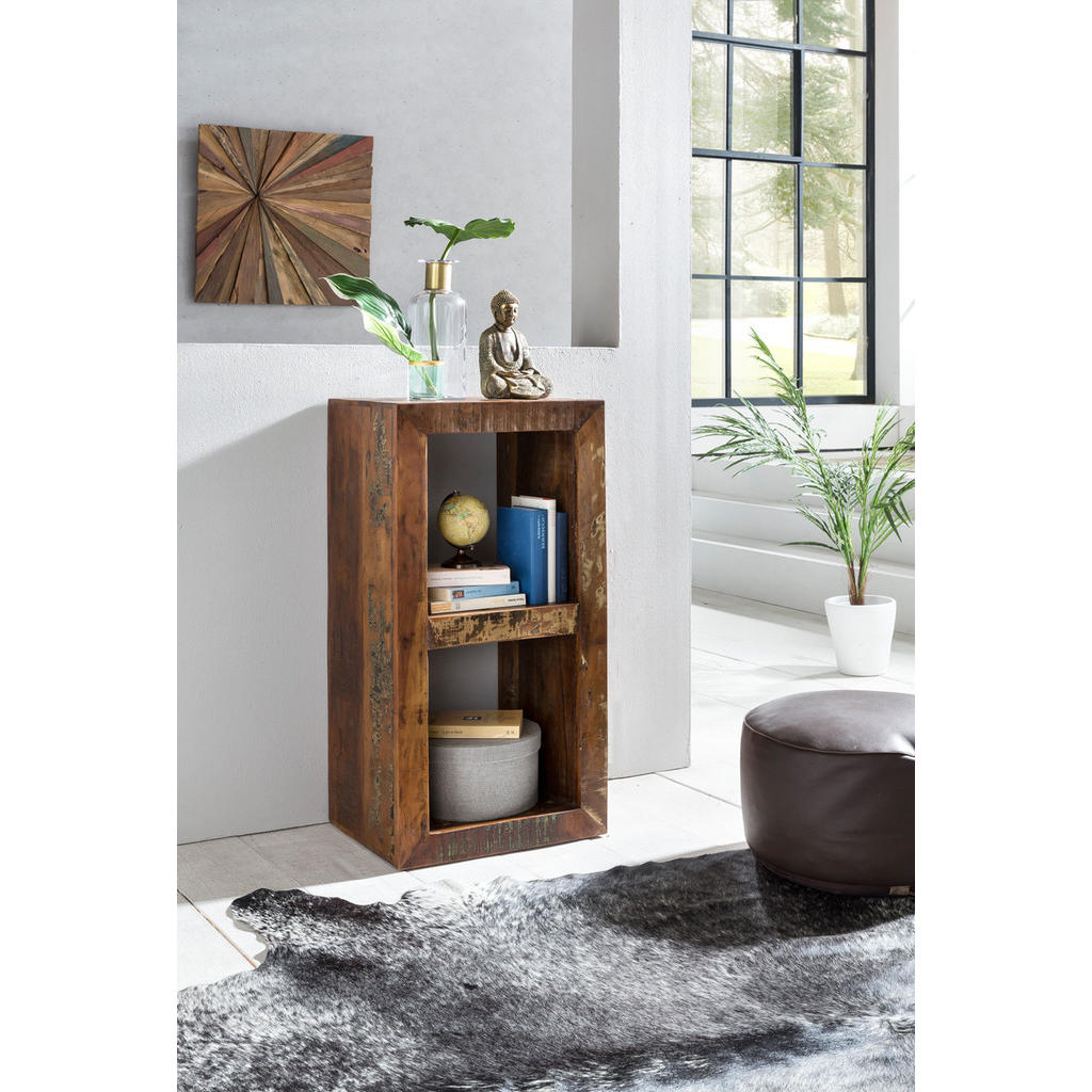 Thumbnail - Kadima Design Regal, Braun, Holz, Echtholz,Mangoholz, Rechteckig, 45x90x35 cm, Wohnzimmer, ,