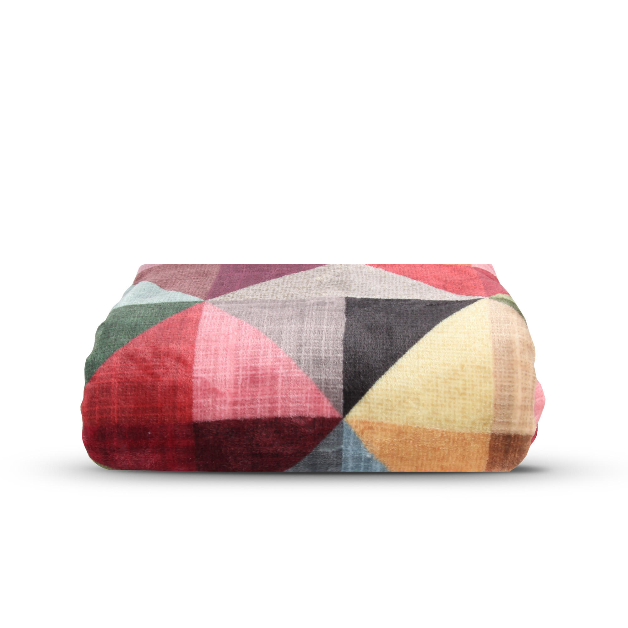 WOHNDECKE 150x200cm Design - Cubus - Rot/Multicolor, Textil (150/200cm) - Bestlivings