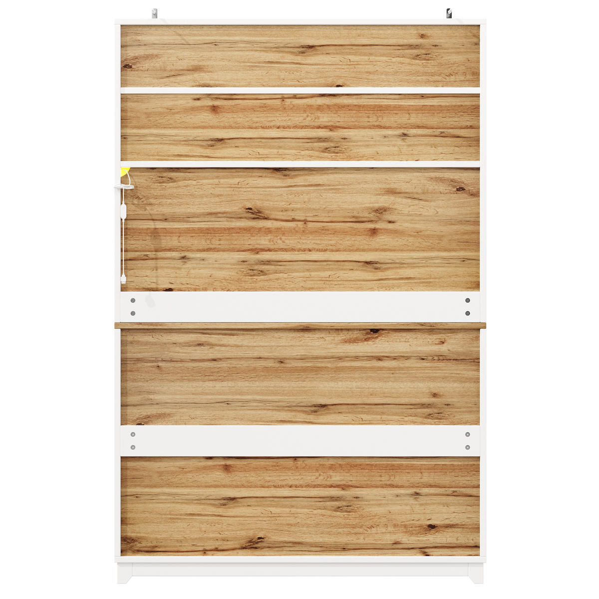 KÜCHENSCHRANK Hoch LED Acryltüren Sideboard Weiß - Weiß, Metall (120/180/40cm) - FLIEKS