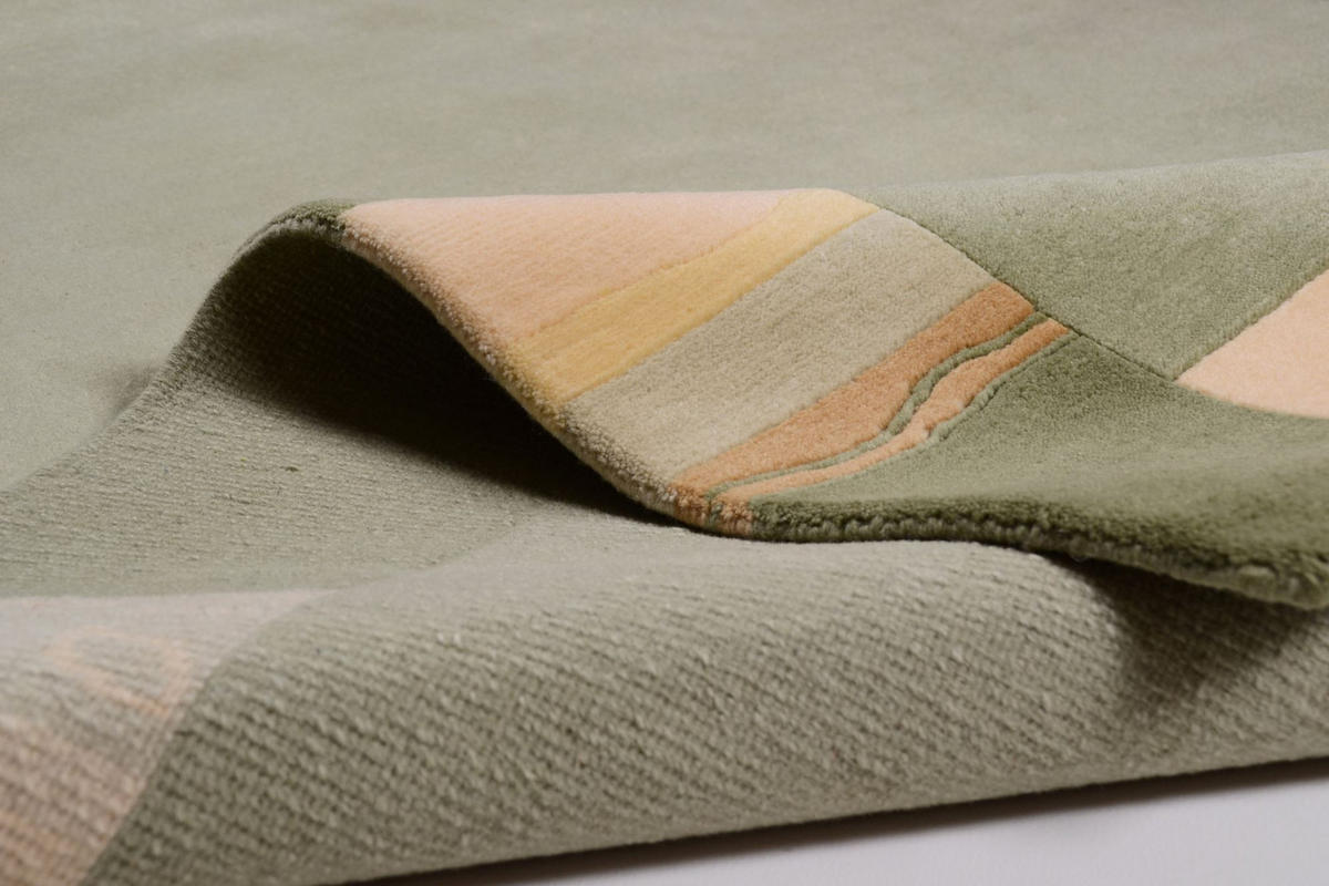 WOLLTEPPICH Avanti 40x60 cm - Olivgrün, Textil (40/60cm) - THEKO