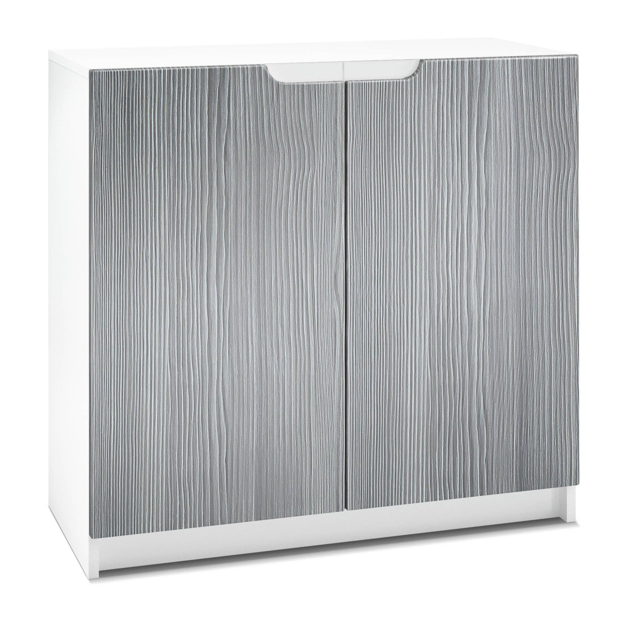 KOMMODE Logan Fronten in Avola-Anthrazit - Anthrazit, Holzwerkstoff (82/78/37cm) - Vladon
