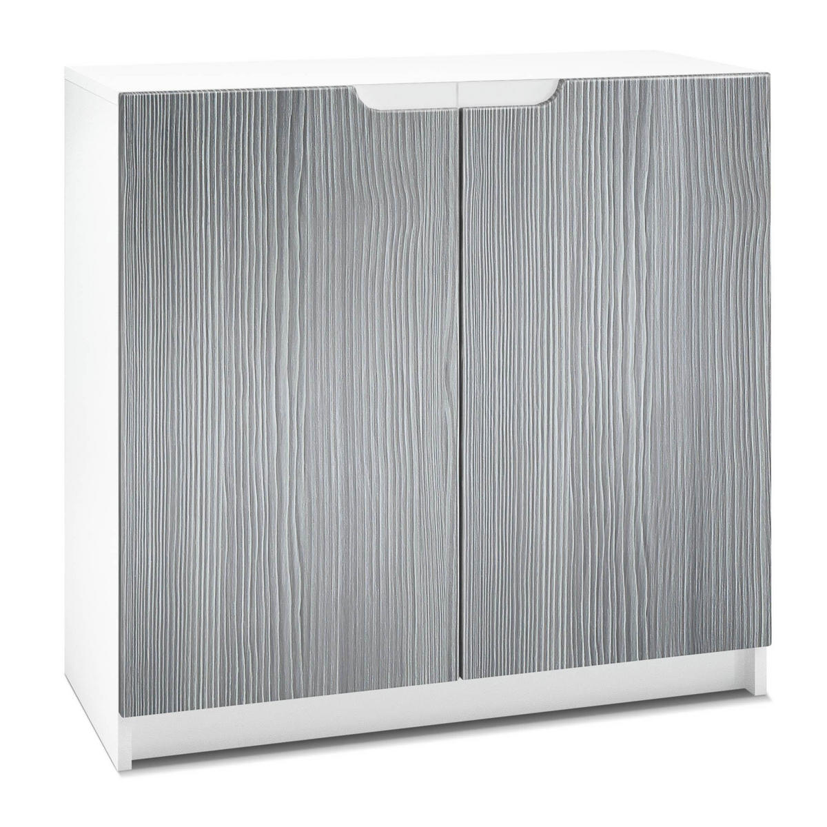 KOMMODE Logan Fronten in Avola-Anthrazit - Anthrazit, Holzwerkstoff (82/78/37cm) - Vladon