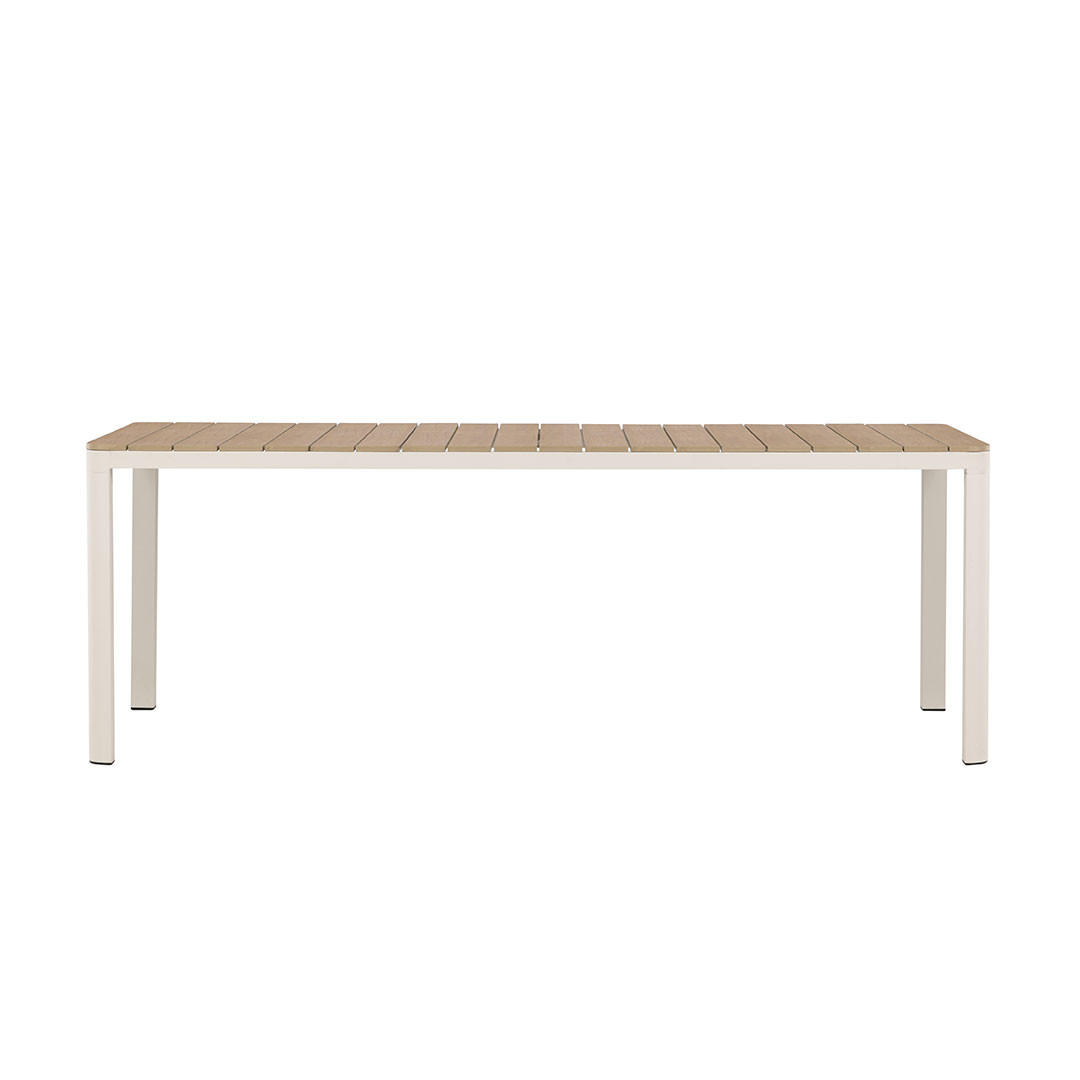 GARTENTISCH, Etna, Beige, Metall, 90 x 210 x 74 cm - Beige, Metall (210/90/74cm) - ebuy24