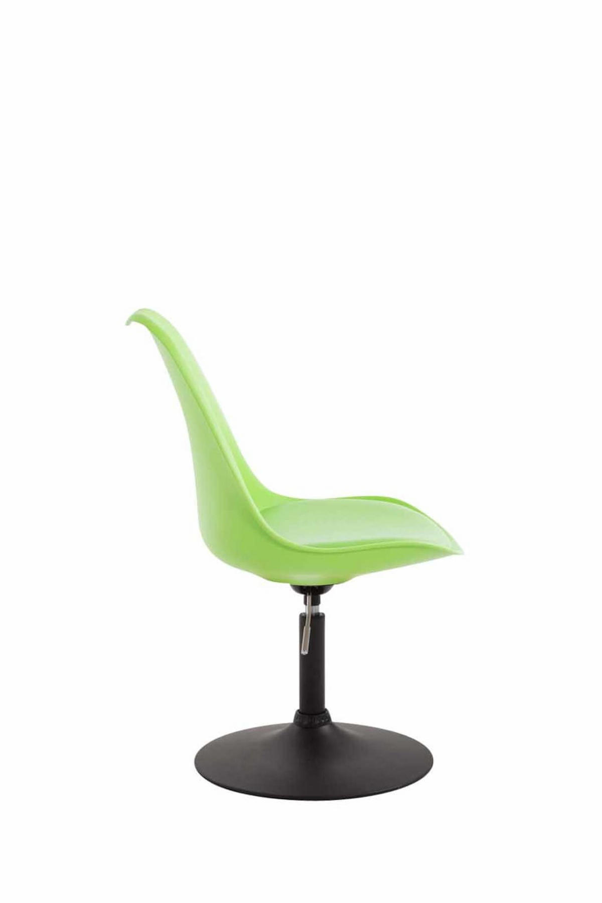 DREHSTUHL 4er Set Kunststoff grün - Schwarz/Grün, Kunststoff/Metall (48/76/57cm) - CLP