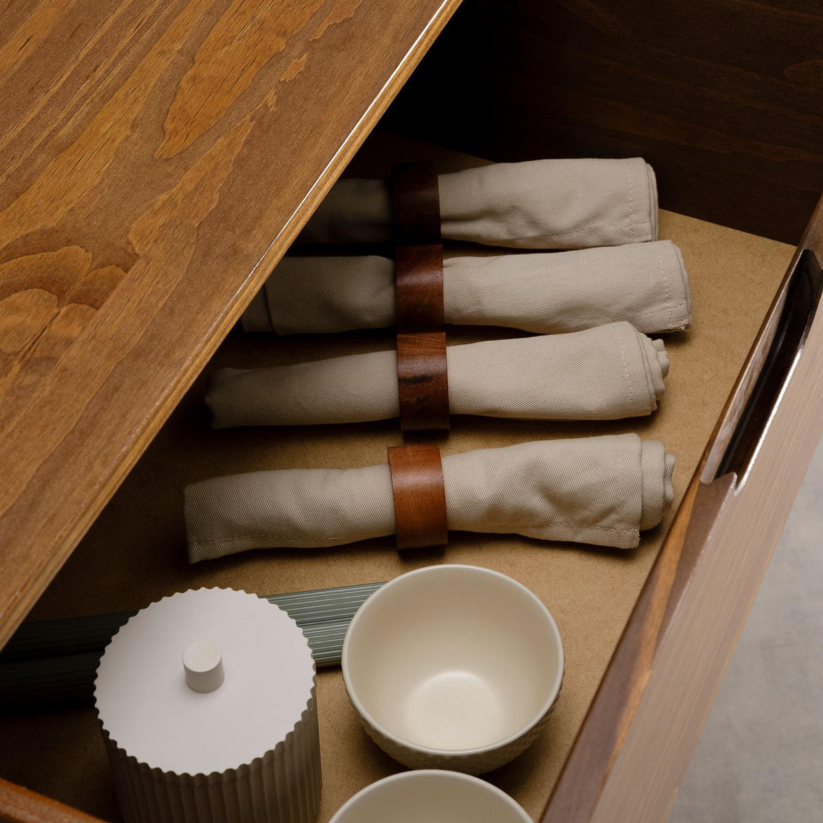 SIDEBOARD TIVOLI - Kastanienfarben, Holz (145/75/45cm) - IDIMEX