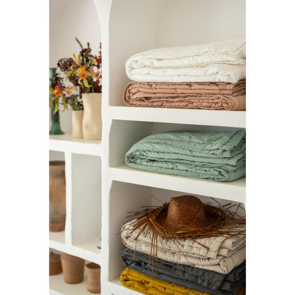 BETTÜBERWURF Tika donner 260 x 260 cm - Grau, Textil (260/260cm) - Vivaraise