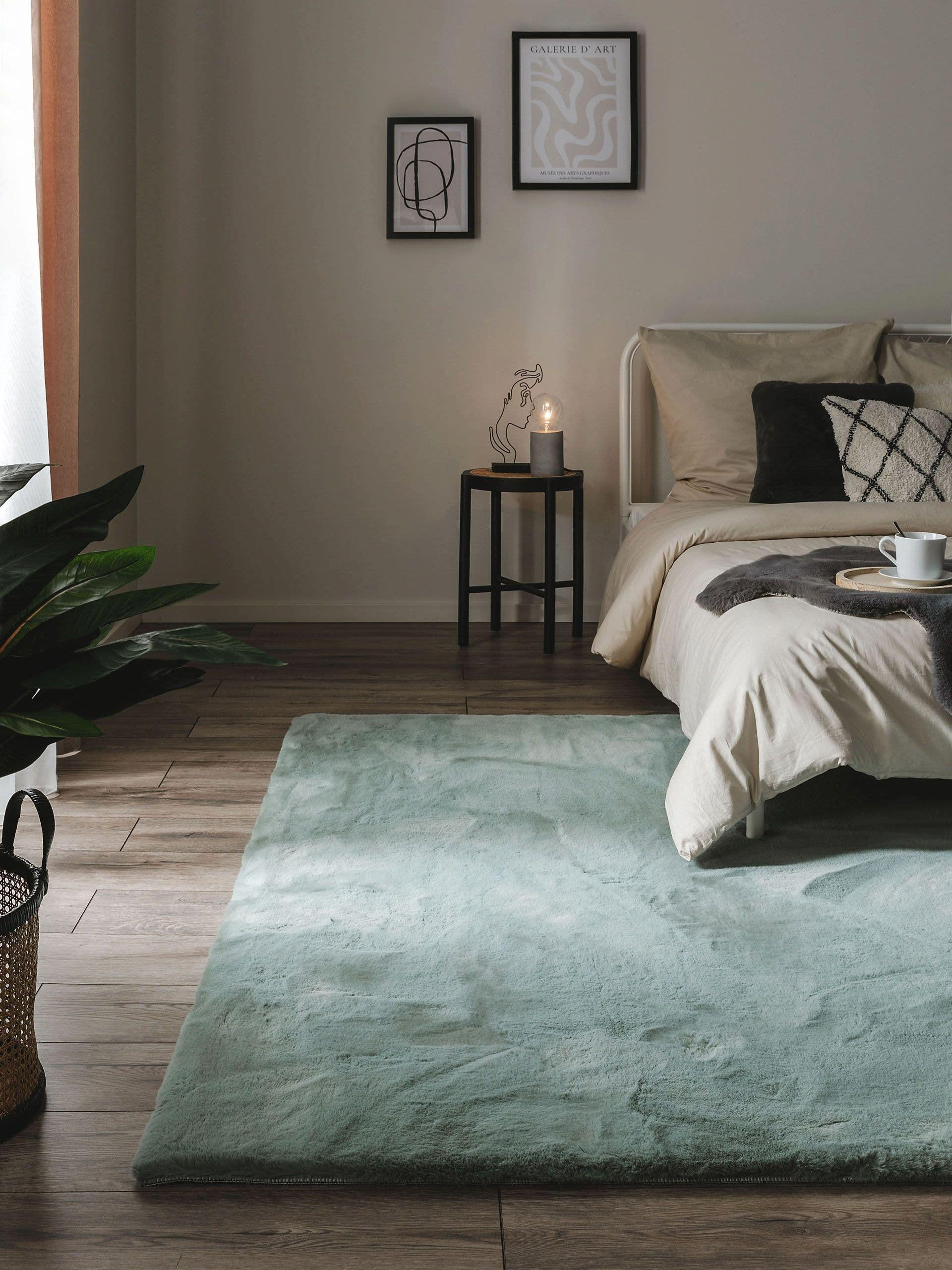 KUNSTFELL-TEPPICH Dave Mint 200x300 cm - Mintgrün, Textil (200/300cm) - benuta Nest