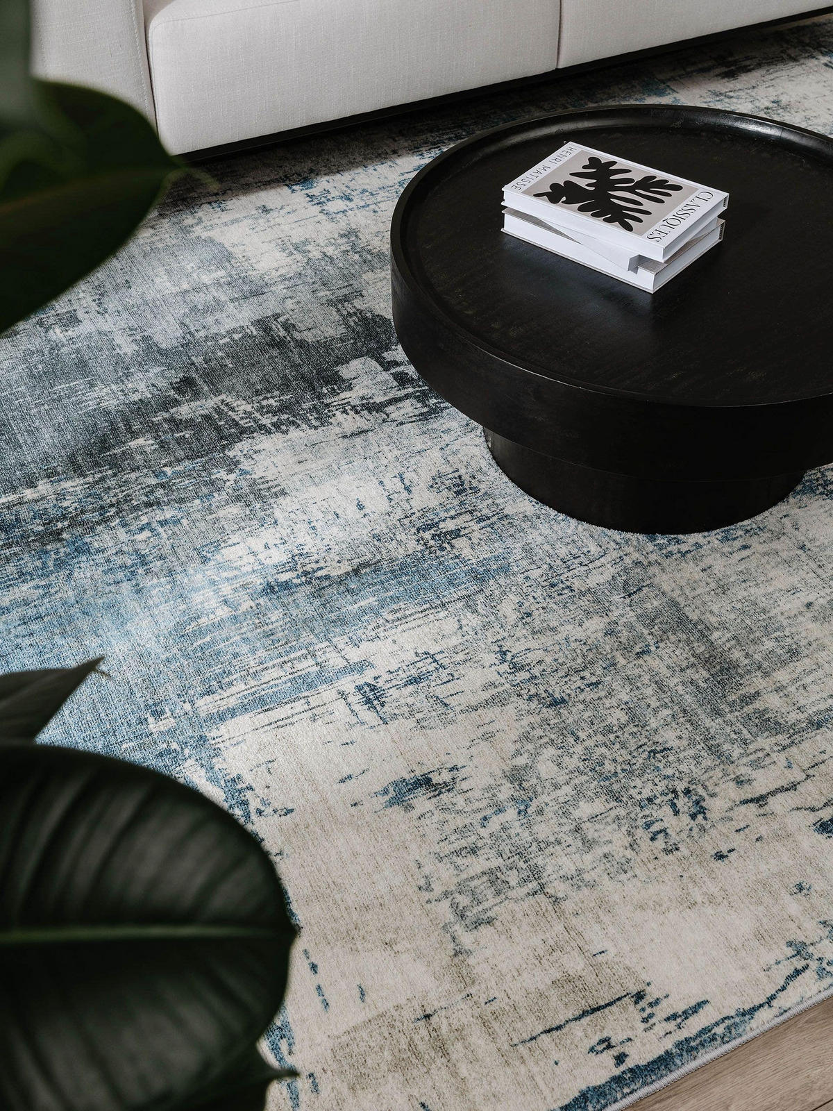 TEPPICH Mara Blau 80x150 cm - Blau, Textil (80/150cm) - benuta Pop