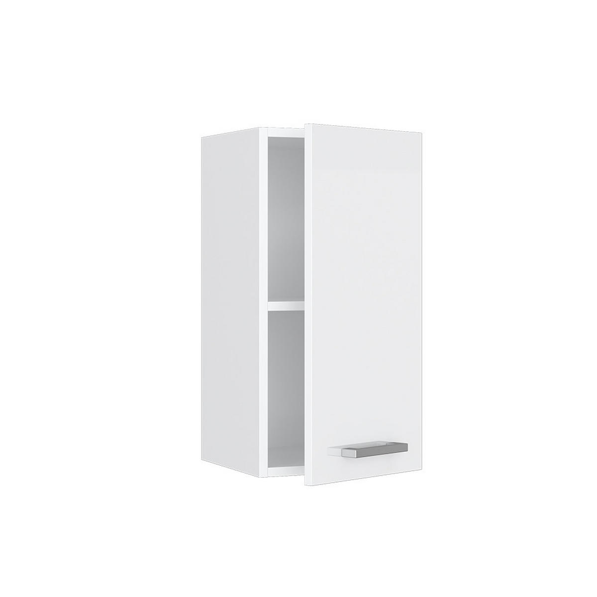 HÄNGESCHRANK R-Line Weiß Hochglanz 30 cm - Weiß Hochglanz/Weiß, Holzwerkstoff (30/60/31cm) - Vicco