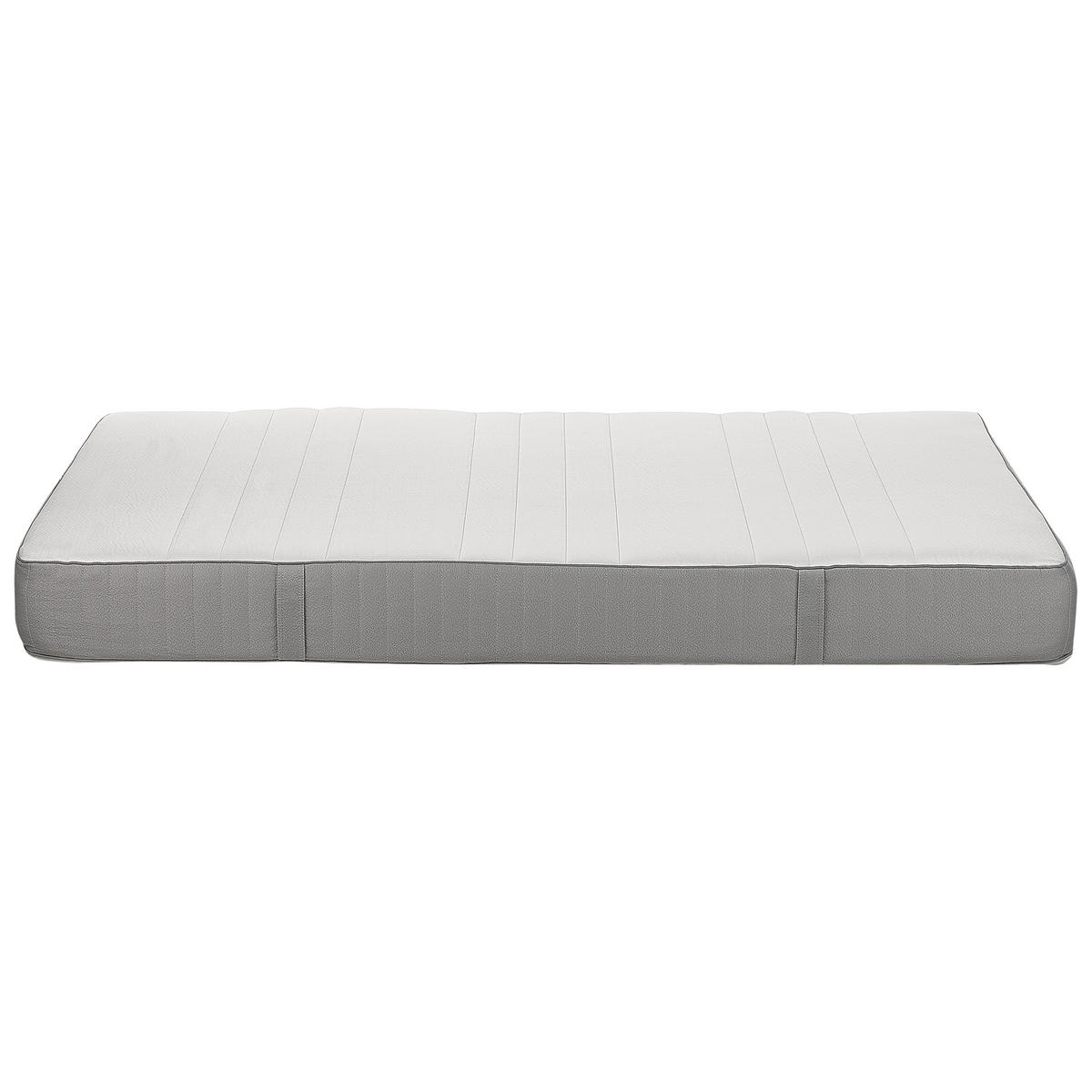 MEMORY-SCHAUMMATRATZE H2/3 Mittel 140/200 cm Whisper - Weiß, Textil (140/200cm) - Beliani