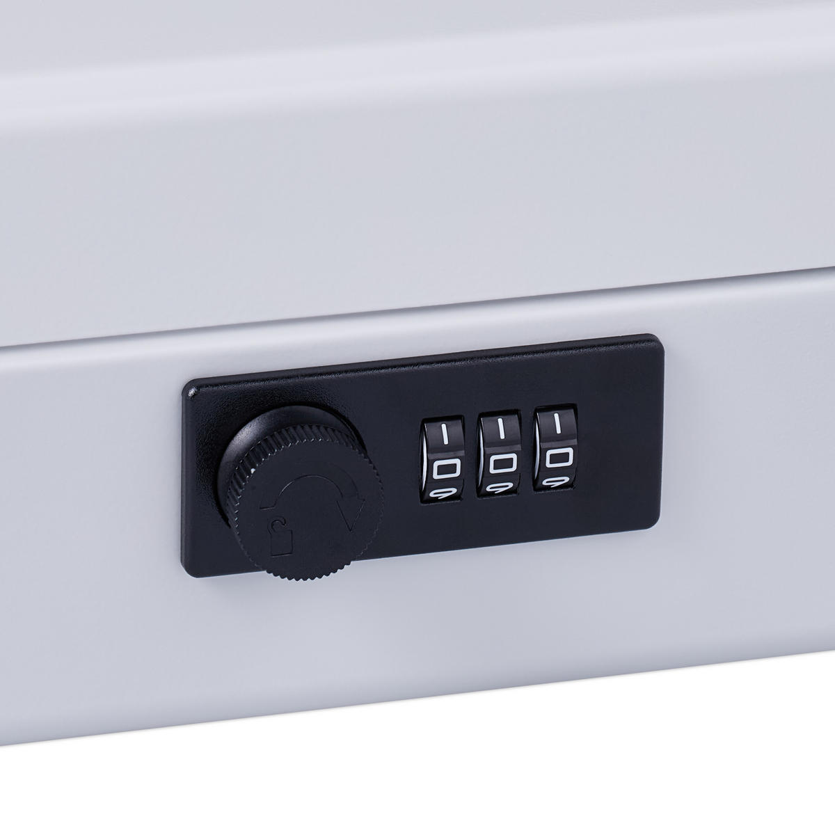 GELDKASSETTE Euro-Münzbrett - Weiß, Kunststoff/Metall (30.5/8.5/25cm) - Relaxdays