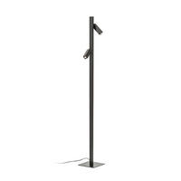 STEHLEUCHTE FADO Schwarz 6 W - Schwarz, Metall (25/25/156cm) - Rendl