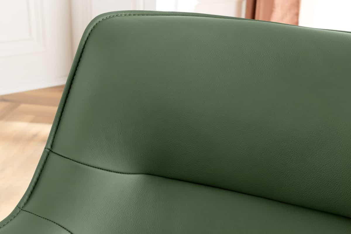 STUHL UNIQUE Chenille Grün 85 cm - Schwarz/Grün, Kunststoff/Textil (66/87/68cm) - riess-ambiente