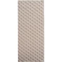 TEPPICH Flachgewebe LANGAU in Beige, mit Schachbrettmuster, 80 x 250 cm - Beige, Textil (80/250cm) - KADIMA DESIGN