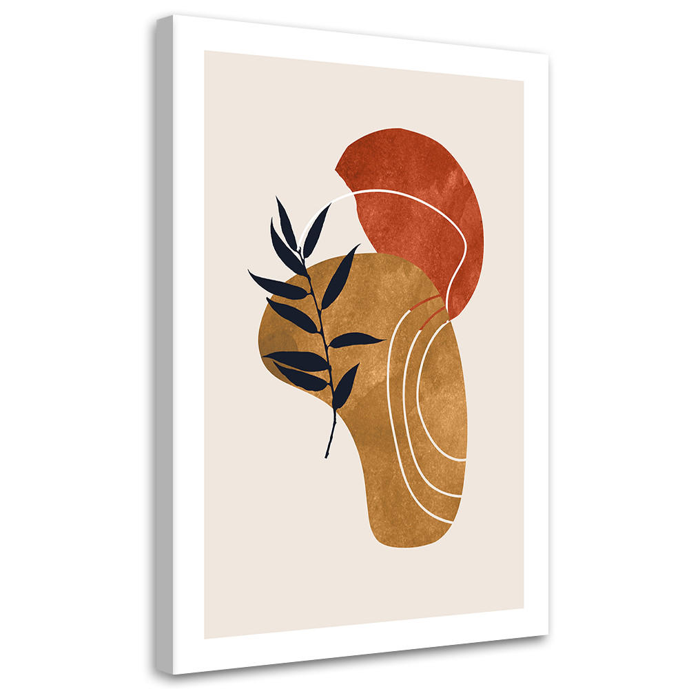 WANDBILD abstrakt im boho stil - Beige, Textil (40/60cm) - Feeby