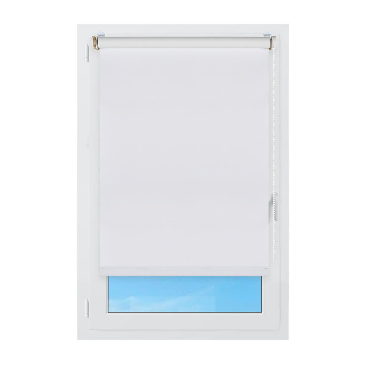 VERDUNKELUNGSROLLO Moon Easyfix Weiß 45x180 - Weiß, Kunststoff (45/180/1cm) - STORESDECO