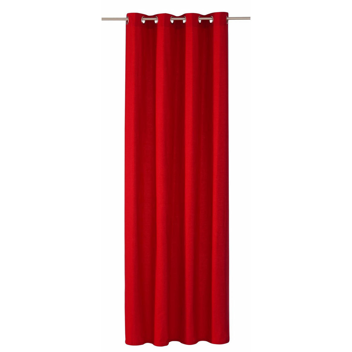 ÖSENVORHANG DOVE Blickdicht - Rot, Textil (140/0.5/245cm) - Tom Tailor