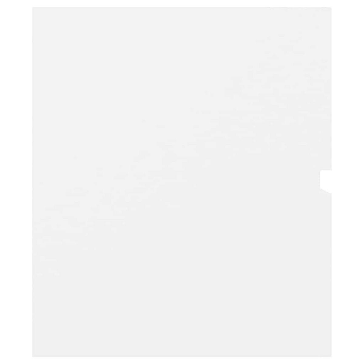 WASCHBECKENUNTERSCHRANK Mit Einbaubecken Weiss Holzwerkstoff - Weiß, Holzwerkstoff (38.5/45/100cm) - vidaXL